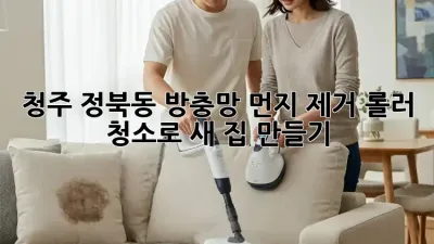 청주 정북동 방충망 먼지 제거🧹 롤러 청소로 ✨새 집✨ 만들기!